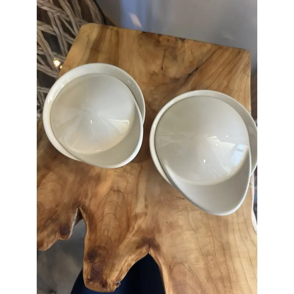 IKEA FARGKLAR Oven Serving Dish With Lid 5”(6.8 oz) Beige Set of 2 Never Used
